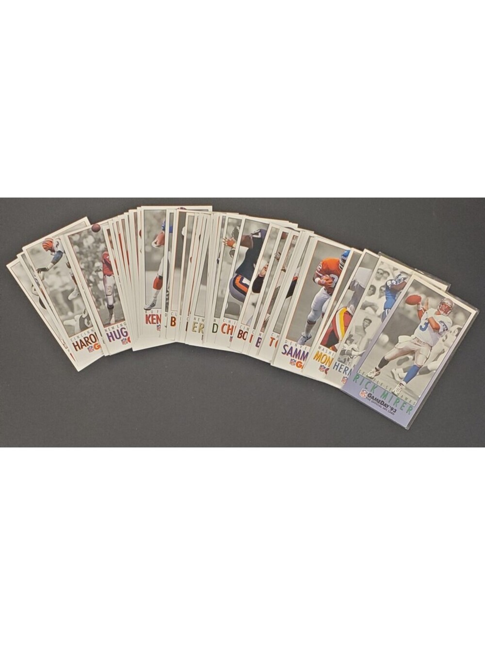1992 Topps Gameday NFL Football Cards w Jeff Herrod Card Lot of 50 VG